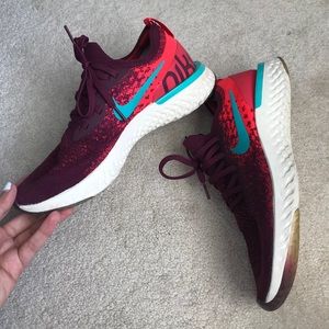 NIKE EPIC REACT Bordeaux hyper jade rare flyknit